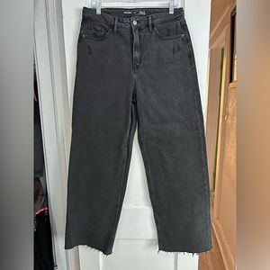 Extra high rise wide-leg jeans